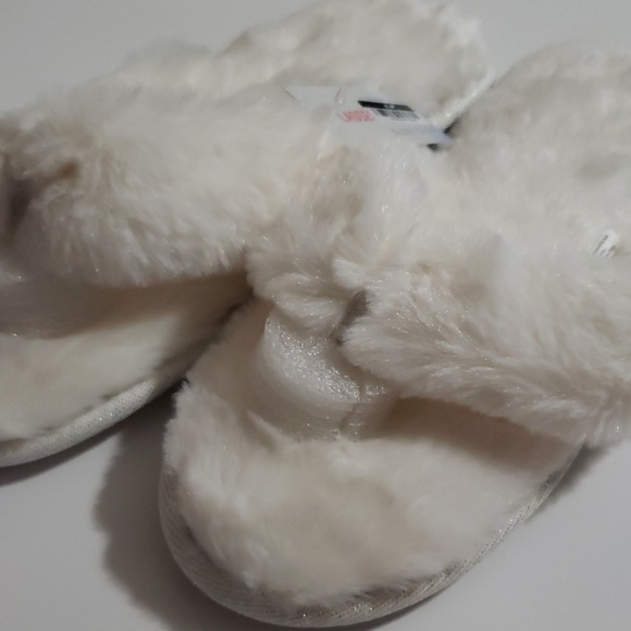 NEW Flip Flop Slippers Thong Faux Fur Pastel S M L - Picture 6 of 8